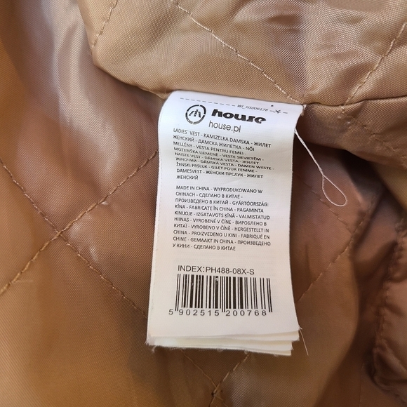 Ladies House Vest with Teddy Bear Ears, Size Small - Picture 8 of 8